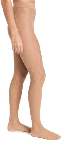 FALKE Damen Strumpfhose Twisted Story W TI weiches Material gemustert 1 Stück, Hautfarben (Powder 4169), S