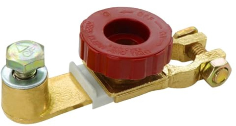 HuaLiSiJi Stacca Batteria per Auto 12V 24V, Interruttore Batteria Auto Morsetti per Batteria Auto Materiale di Rame Puro con Pulsante for Motorbike Car Truck Boat Caravan