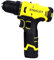 STANLEY Trapano avvitatore a batteria spazzolato SCD10D1-IN (12 V), batteria da 1 x 2 Ah e caricabatterie da 1,5 A, luce LED, interruttore a grilletto a velocità variabile, pulsante avanti/indietro,