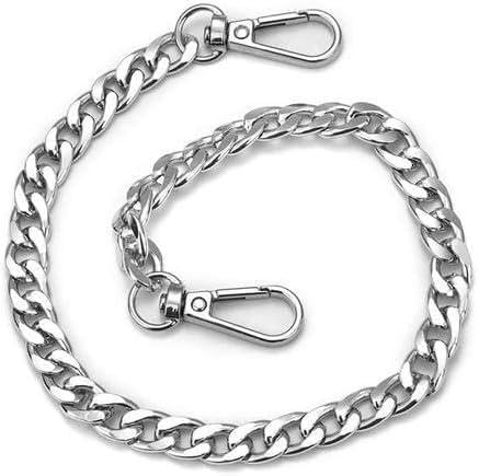 Metall-Aluminium-Taschenkette, Ersatzteile, Zubehör für handgewebte Schultertaschen, DIY, handgefertigte abnehmbare Träger, Damen, Silber, 120