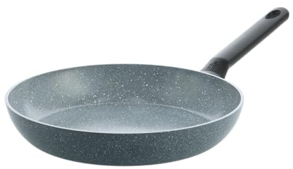 BK Blue Label Granit-Keramik-Antihaft-Pfanne Ø20 cm, PFAS-frei, Induktionspfanne, Granit-Antihaftbeschichtung, Ofenfest bis 160 °C, Spülmaschinenfest, Schnelle Erhitzung, Kühle Griffe, Blau