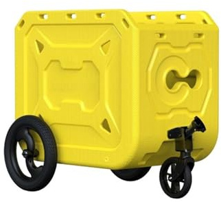 Karlak REMORQUE DE VÉLO Porte-Animaux pour Enfants avec PNEUS Non PNEUMATIQUES ET SERRURES DE SÉCURITÉ (Chaise de Camping avec Table en Forme de boîte)