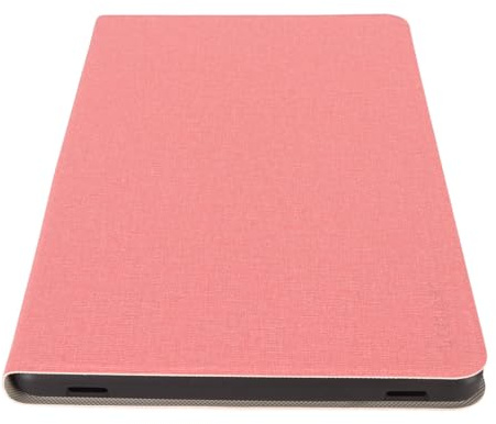 WINH P26T Tablettfodral Premium PU-läder Stötsäkert Skyddsfodral med Stativ för Handsfree-visning (Roseate)