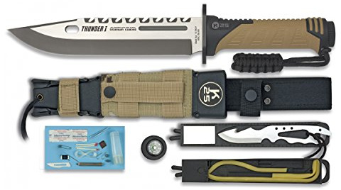 RUI-K25 Messer Modell Thunder I. Camo Sand. Gesamtgröße : 32,5 cm