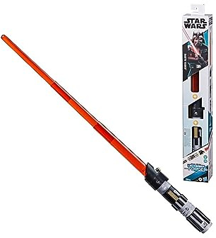 Star Wars Lightsaber Forge Darth Vader Electronic Extendable Red Lightsaber Toy, Customizable Roleplay Toy, Ages 4 and Up