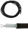 Coavoo 10KV High Voltage Wire Cable 2 Meters 6.56ft Long 22AWG OD2.2mm, Copper Core with Insulation Layer and Protection Cover Black Color for Connector Connection High Voltage