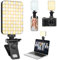 Lumière Téléphone pour Selfie LED avec Clip, 80 LED Lampe à Selfie Portable, Batterie Rechargeable de 2000mAh, CRI95+, 3 Modes d'éclairage, Lampe Vidéo à Pince pour Phone, Ordinateur Portable, Caméra