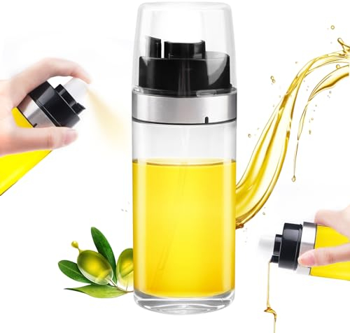 Getyjoe Spruzzatore Olio 150ml Spruzzino Olio per Friggitrice Aria, Nebulizzatore Olio Aceto Vaporizzatore Olio da Cucina per Cucina Cucinare Forno BBQ Forno Insalata