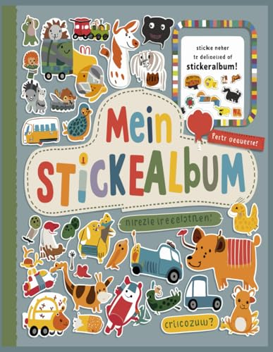 Mein Stickeralbum: leer zum sammeln / eeres Stickerbuch zum Einkleben | 110 Seiten | ca. DIN A4 | Tolles Geschenk für Mädchen und Kinder | Musik | Kein Silikonpapier