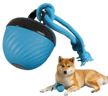 Renchey Pelota Interactiva para Perros, Rodante para Mascotas De Interior, Juego Inteligente con 3 Modos para Dentición, Reducir Aburrimiento, Masticadores Fuertes Y Entretenimiento