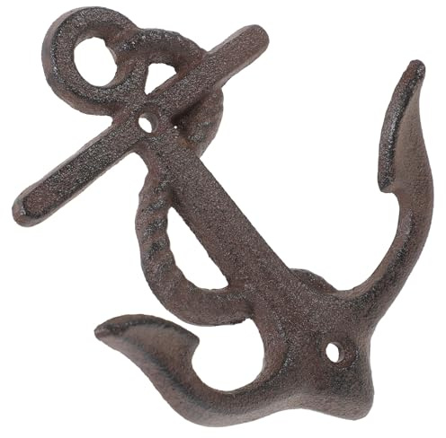NIYANGLE Ganci da Muro in Ghisa Ancora Vintage e Rustico, per Decorazioni Murali e Accessori Bagno in Cucina