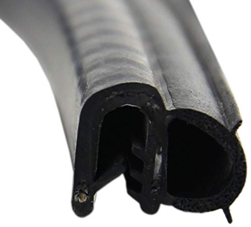 DS7 Dichtungsprofil von SMI-Kantenschutzprofi - Klemmbereich 1,5-3,5mm - mit seitlicher Dichtung aus EPDM Moosgummi - Klemmprofil aus weich PVC - einfache Montage, selbstklemmend ohne Kleber (5 m)