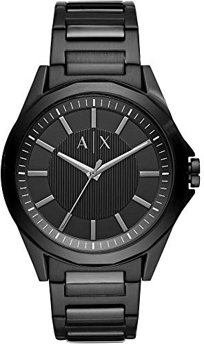 Armani Exchange Watch For Men, Quartz Movement and 44mm Case Size with Stainless steel, Leather or Silicone strap