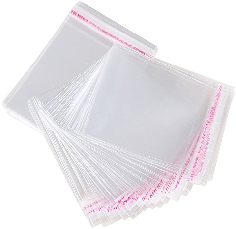 Tüten 200 500 1000 Stk. Beutel Plastiktüte Selbstklebend Verschließbar Verpackung Folie Cellophan Polypropylen Adhäsionsverschluss (200, 4 x 6 cm)
