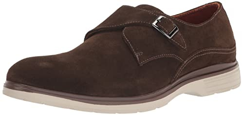 Stacy Adams Men's Taylen Monk-Strap Loafer, Brown, 14