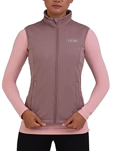 TCA Gilet da Ciclismo da Donna Leggerissimo e Antivento, con Tasche con Zip - Marrone, M