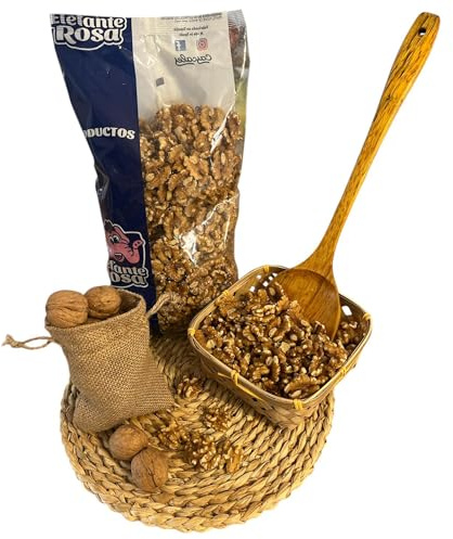 Nueces Peladas Crudas El Elefante Rosa (1kg) | Nueces en Mitades Naturales | Snack Saludable Premium