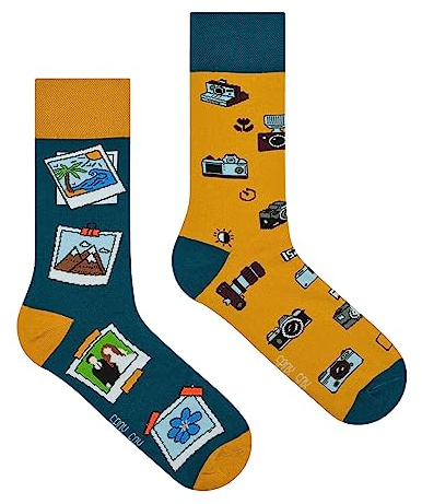 Spox Sox - calcetines coloridos, divertidos y extravagantes - un regalo divertido, 44-46, Fotógrafo