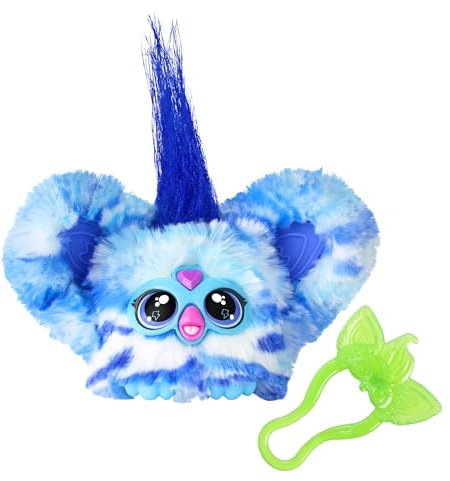 Furby Furblets Ooh-Koo Mini-Freund, über 45 Geräusche, Rockmusik & Sätze in Furbisch, elektronisches Osterspielzeug für Kinder ab 6, blau-weiß