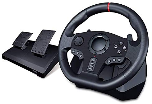 RajoNN Volante para PC, Volante para Juegos, PC, PS3/PS4/Switch, dirección de 900 Grados, la Mejor Experiencia de Juego