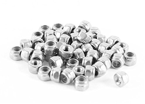 Blmirror 50 Piezas 304Hc Hardware de Acero Inoxidable Contratuerca Hexagonal M2 A2-70