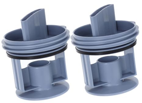HOMSFOU 2pcs Washing Machine Filter Drainage Pump Water Strainer for Washer Lint Traps Outlet Seal Cover Plug