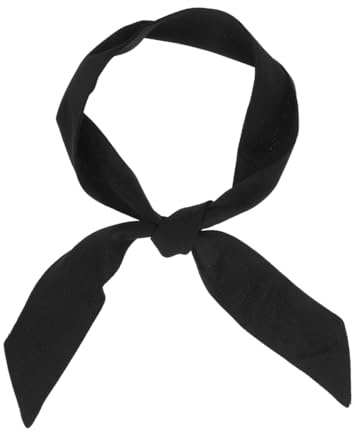 VANZACK Black Sports Headband Tie Headband Unisex Breathable Stretchy Quick Dry Head Tie for Running Tennis Karate Athletics Workouts Pirate Costumes