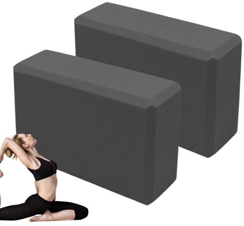 Blocs De Yoga, 2 Accessoires D'entraînement En Mousse EVA, Coussin Équilibre Étirement Pour Yoga Chaud Méditation Squats À La Maison Gym Postures Main Levée Fitness Polyvalent Débutants