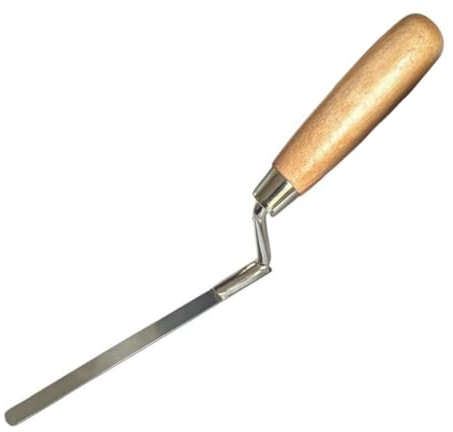 Stainless Steel Pointing Trowel – Stiff Brick Jointer & Tuck Pointing Tools for Bricklaying, Repointing, Mortar Repair, Patio Slabs, Masonry Work, Wall Repairs & DIY Projects (10 mm)