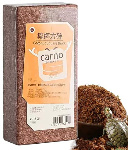 Ekologisk kokosnöt kokosnöt - Coco Coir tegel | Ormbäddsubstrat för sköldpadda, geckoeremit, krabba | andningsbar kokosskal reptil livsmiljöer tillbehör för fukthållning trädgårdsskötsel
