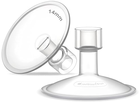 Maymom MyFit Saucer Brustschilde 14 mm compatible con Medela Milchpumpen PersonalFit, Freestyle, Harmony und Maxi, passend für Freestyle Flex Connector, 2er Pack