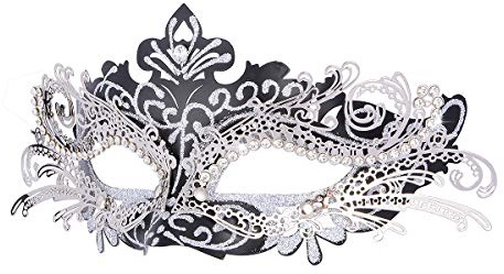 Hoshin Masque Carnaval, Masque Venitien Femme - Élégance Masque pour Bal Masqué et Soirée à Venise