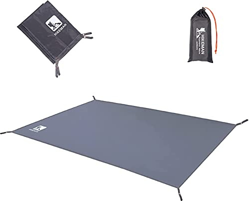 HIKEMAN Outdoor Waterproof Multi-Purpose Camping Tent Tarp Ground Covering Groundsheet Mat Tent & Awning Carpet Multiple Size For Camping Hiking Picnic (grey,240 * 210cm)