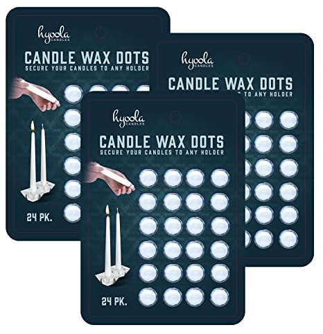 Hyoola Candle Sticky Dots - Candle Wax Dots - Candle Adhesive - 72 Dots