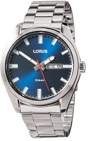Lorus Herren-Uhr Quarz aus Edelstahl mit Metallband RH349AX9