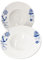 Bonna Navy 2er Set weiße Pastateller 28cm mit Motiv in blau I Suppenteller mit breitem Rand I tiefe Nudelteller I große Salatteller Beilagenschalen I Essteller maritim I Geschirr Premium-Porzellan