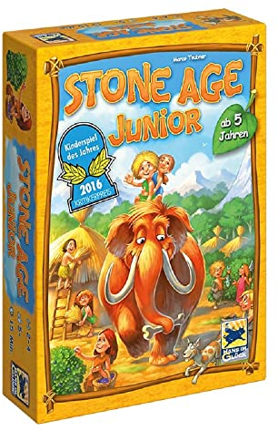 Hans im Glück, Stone Age Junior, Kinderspiel des Jahres 2016, Strategiespiel, 2-4 Spieler, Ab 5+ Jahren, 15+ Minuten, Deutsch