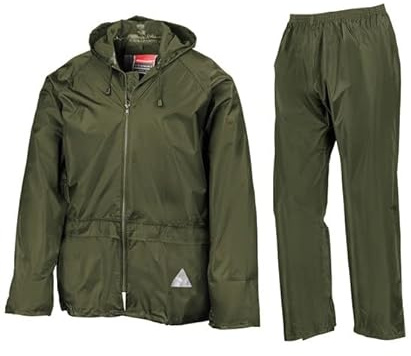 Result R95X Mens Waterproof Jacket And Trouser Set - Olive - XL