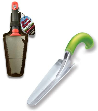 Venteo - RootSlayer à Main + Transplantoir Ergonomique - Outils Multifonctions pour Votre Jardin