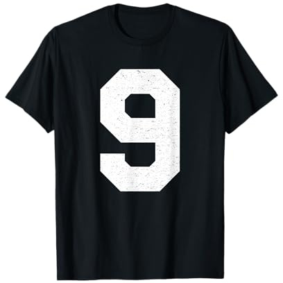 Maillot numéro 9 Athletic Varsity Sports, 9e Anniversaire T-Shirt