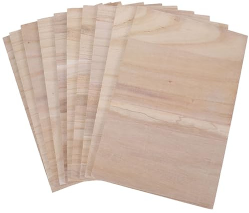 HAPINARY 10pcs Hardwood Taekwondo Breaking Boards 0.9cm Thick Portable Karate Punching Training Accessories for Adults and Martial Arts Practice