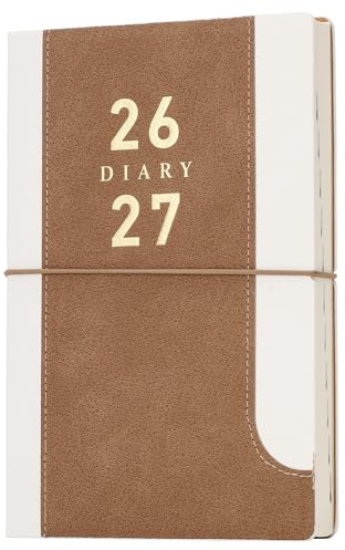 Mcdsuc 2026-2027 Academic Diary Day Per Page A5,Light Brown