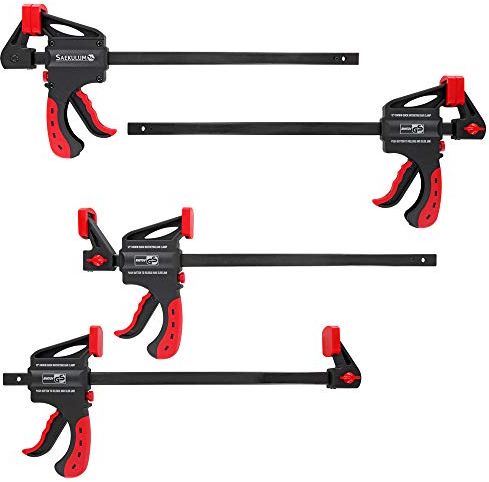 4 Stk. Einhandzwinge 300mm Schnellspannzwinge Klemmzwinge Einhandklemme Schnellspanner Schraubzwinge Spannzwinge Zwingen