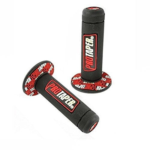 Motorrad Dirt Pit Bike 7/8Inch Lenker Rubber Brake Hand Grips-Rot
