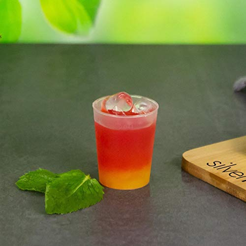 Silverkitchen Lot de 50 verres à liqueur givrés 4 cl – Verres à shot incassables réutilisables en plastique fabriqués en Allemagne