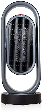 BLACK+DECKER BXSH37010GB 1.8KW Ceramic Fan Heater with 8 Hour Timer, Black