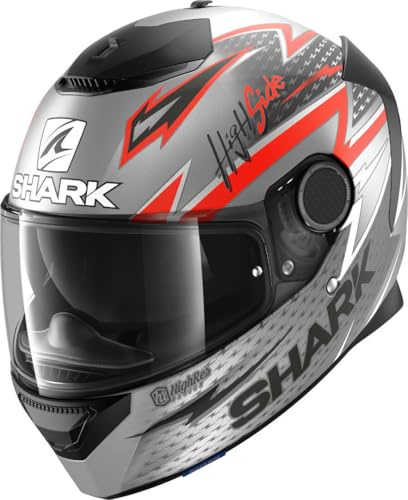 Shark Spartan Adrian Parassol Mat Helm, anthrazit/rot, L (59/60)