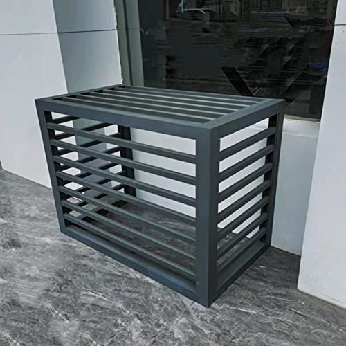 Außenklimaanlage Abdeckung Verkleidung aus Aluminium Wasserdichter Klimaanlagen Schutzabdeckung Staubschutz for Haus Rechteck Outdoor Fenster AC Einheit Split Schutzgitter for Wärmepumpen ( Color : Bl