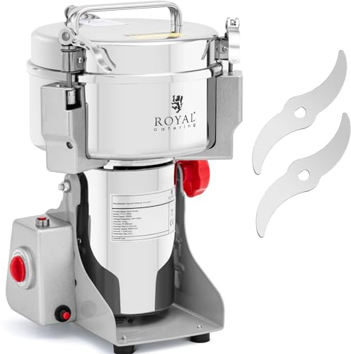 Royal Catering RCMZ-1000N Moulin à épices électrique 1000 g 20 x 9 cm 3000 W Multi-Hachoir Hachoir électrique Hachoir à herbes
