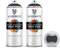Veronite® Matt Anthracite Grey Spray Paint 400 ml | Double Pack | Multi-Purpose | Wood, Metal, Plastic, Primer, Radiator, Furniture, Auto, Fabric | Excellent Coverage & Adhesion | RAL 7016